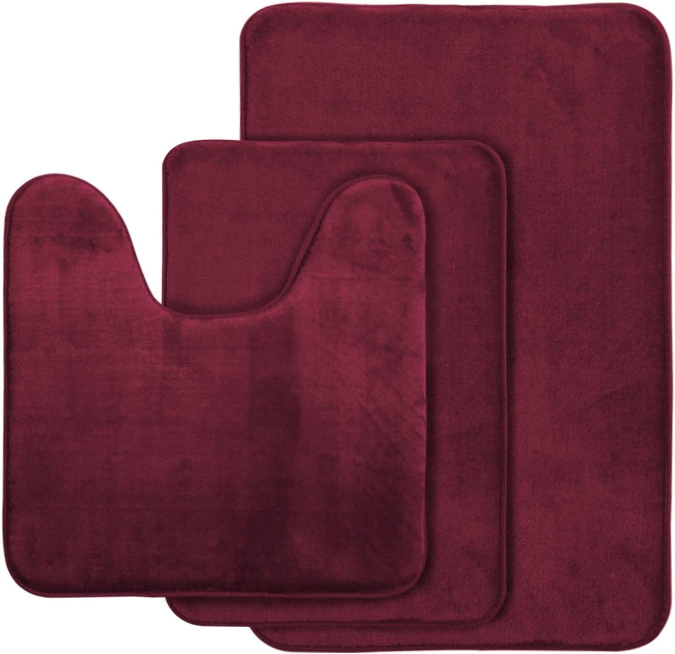 3 Pcs Memory Foam Bathroom Mat – Non-Slip Rugs
