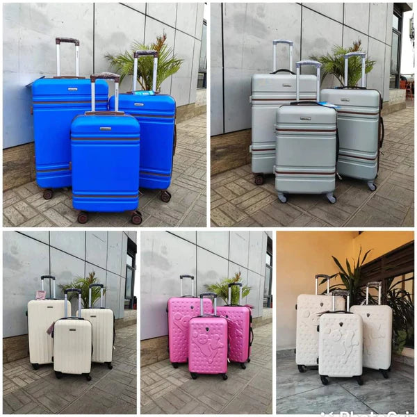 3 in 1 luxurious fiber suitcase