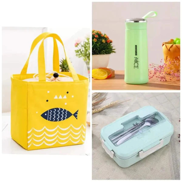 3in 1 Lunch bag/box/cup combo