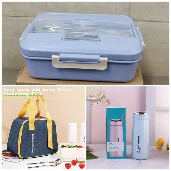 3in 1 Lunch bag/box/cup combo