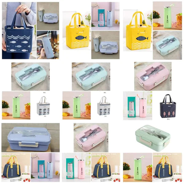 3in 1 Lunch bag/box/cup combo