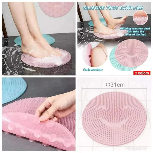 Bathroom Silicone Suction Lazy Foot Washing Brush Massage