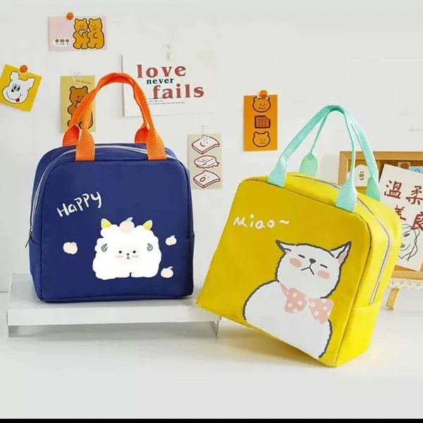Cartoon Themed Insulated Lunch Bags