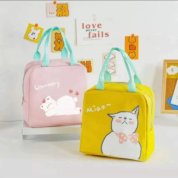 Cartoon Themed Insulated Lunch Bags