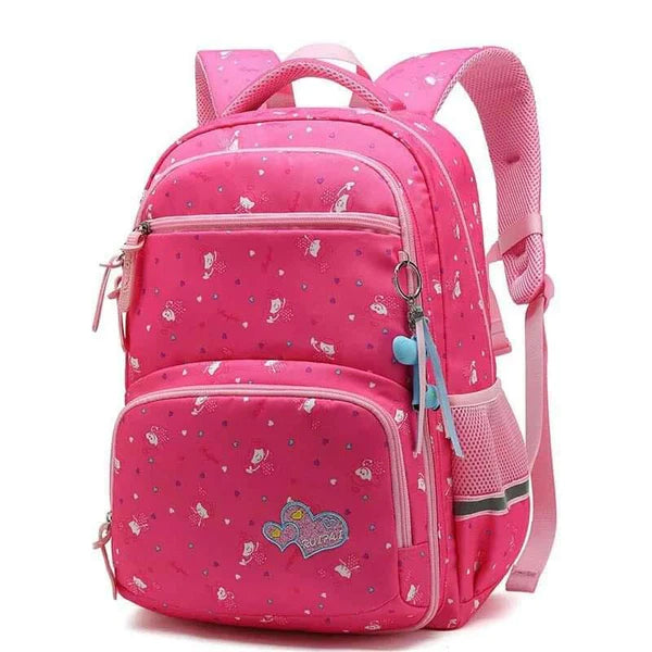 Colorful Pink Princess Babygirl Backpack
