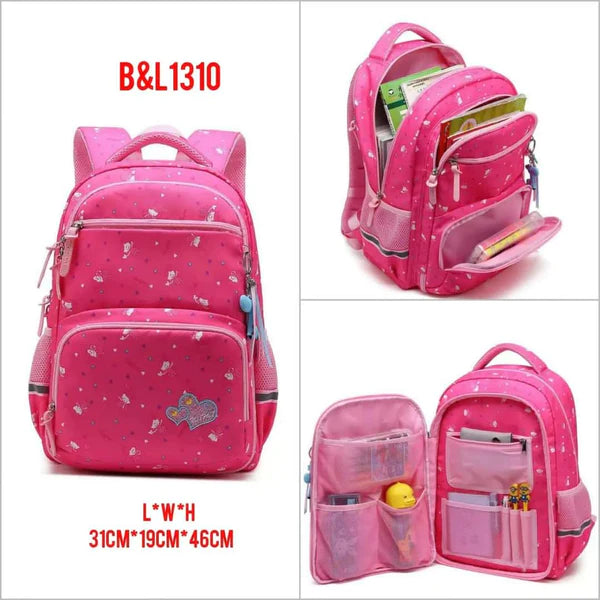Colorful Pink Princess Babygirl Backpack