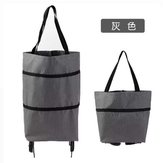 Foldable/Extendable Shopping bag with trolley wheels