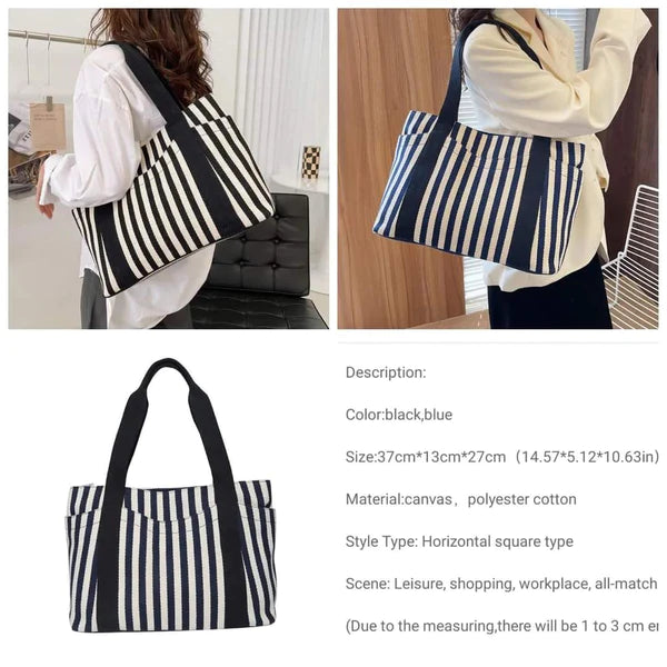 New Summer Ladies Striped Retro Bag