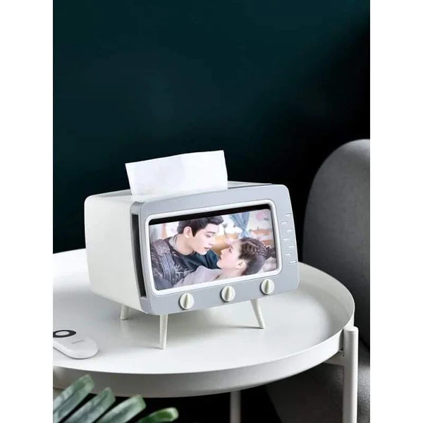 Vintage TV serviette dispenser