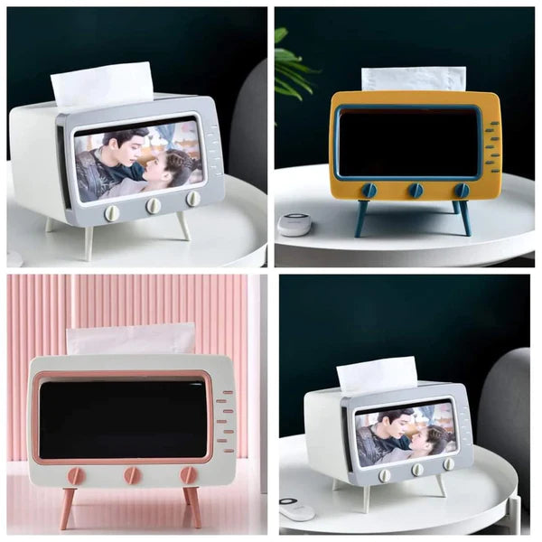 Vintage TV serviette dispenser
