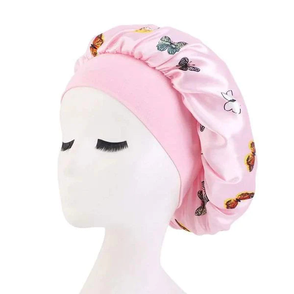 Adults Floral Satin Bonnets