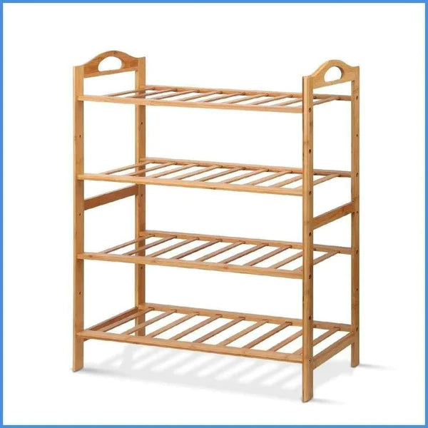 4 Layered Bamboo Shoe Rack
