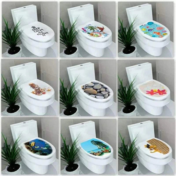 Creative 3D Toilet Seat Decals