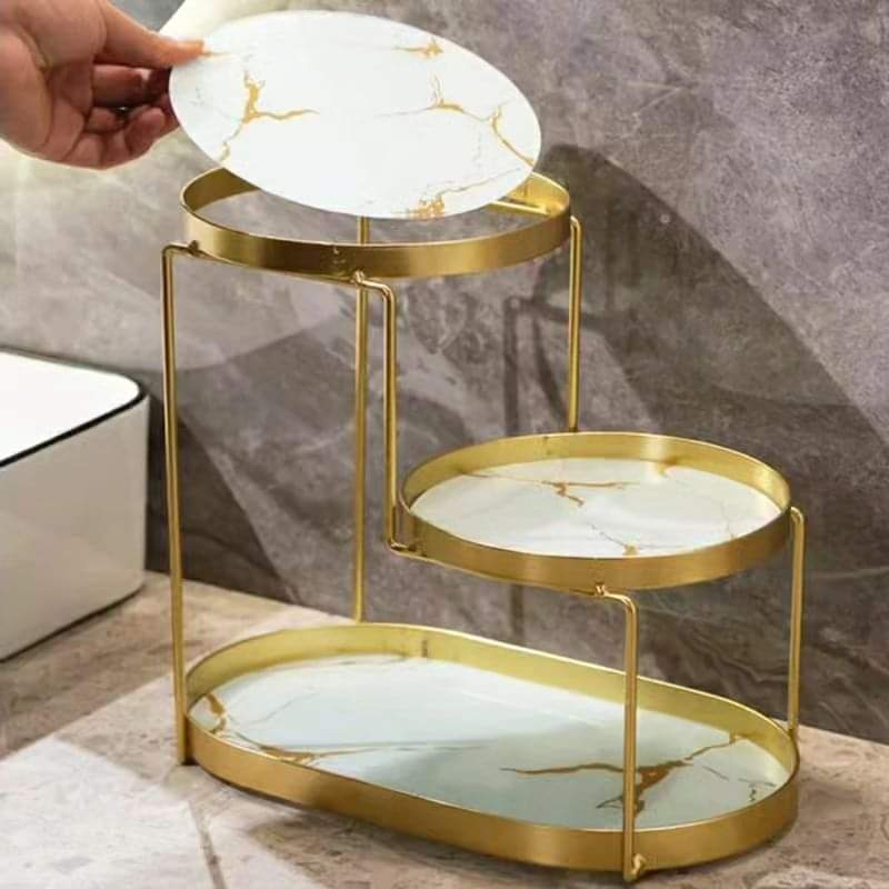 3 Tier Nordic storage make up organizer