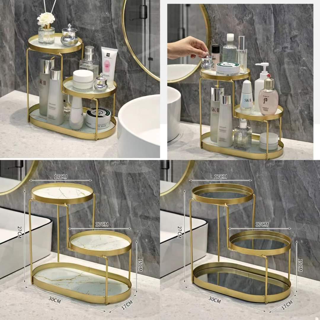 3 Tier Nordic storage make up organizer