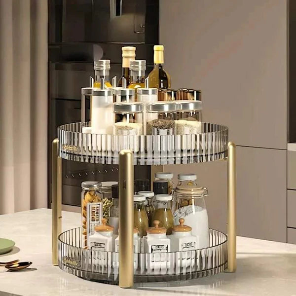 360° rotating 2 Tier Decorative Organizer