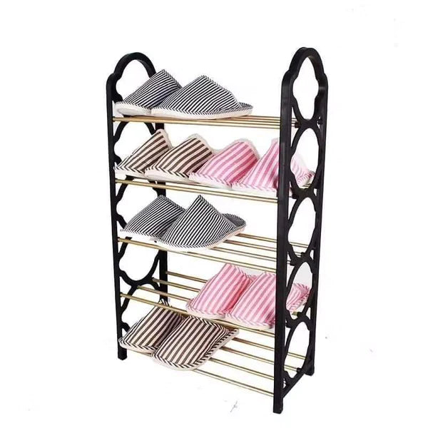 15Pair Single column portable shoe rack