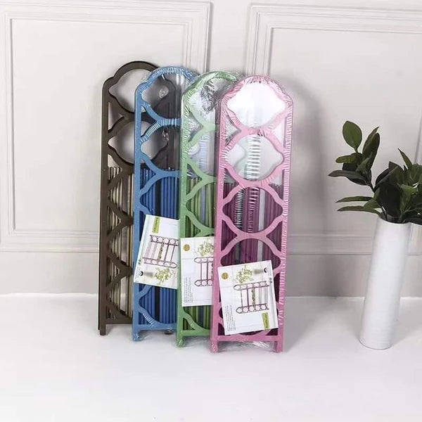 15Pair Single column portable shoe rack