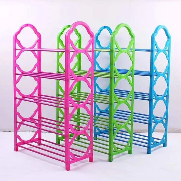 15Pair Single column portable shoe rack