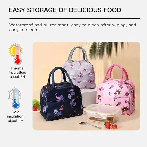 Insulated portable lunch bag