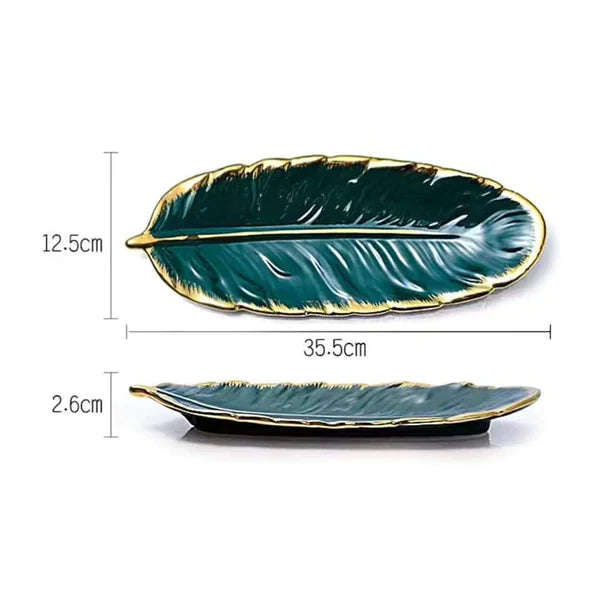 Nordic Gold Plating Ceramic Plate