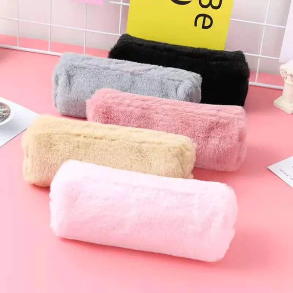 Plush pencil pouch pen bag