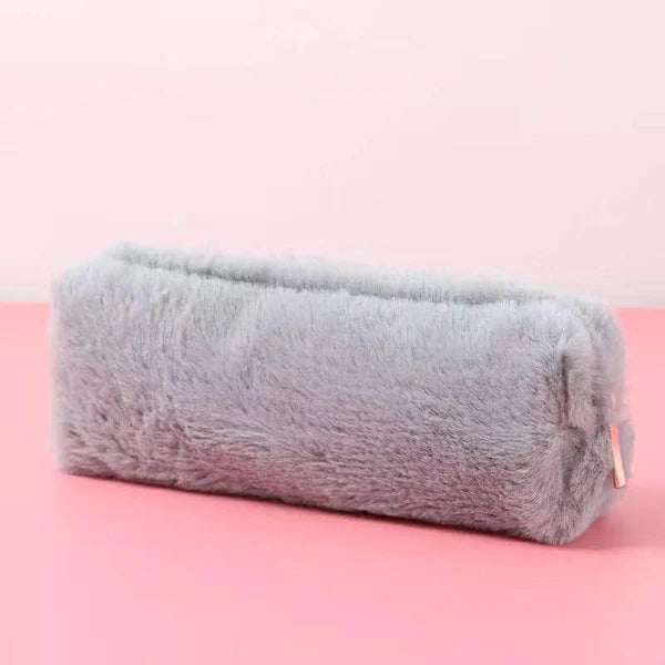 Plush pencil pouch pen bag