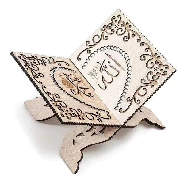 Quran display wooden rack