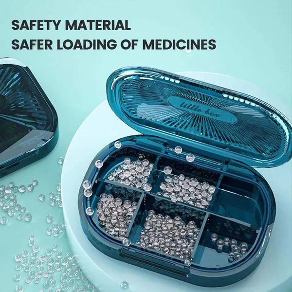 6Grid Pill organizer case