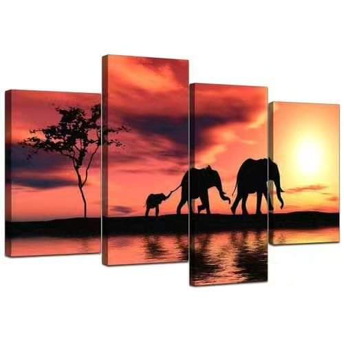 5pcs/set high definition framed wall hanging