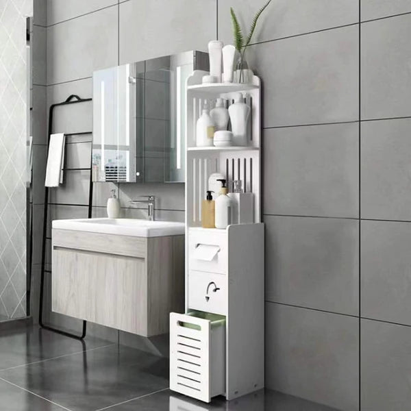 Floor standing cabinet organizer