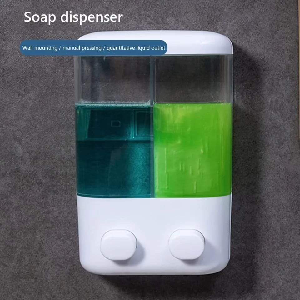Soap dispenser double