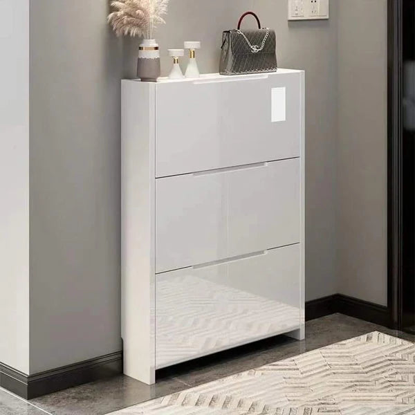 Bucket flip shoe rack