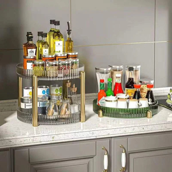 360° rotating 2 Tier Decorative Organizer