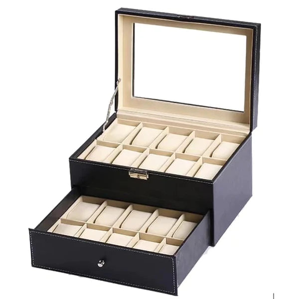Leather watch case