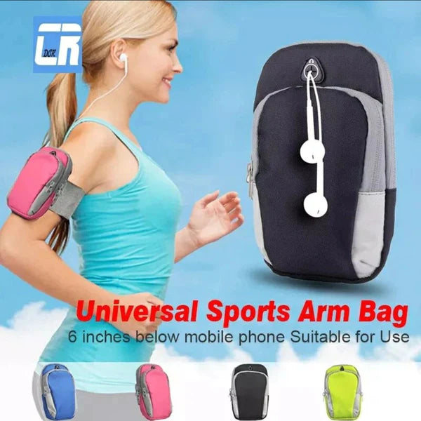 Arm band phone holder