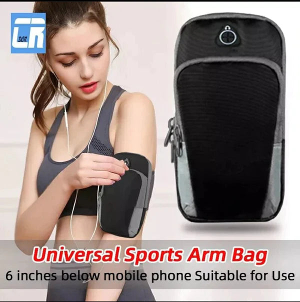 Arm band phone holder