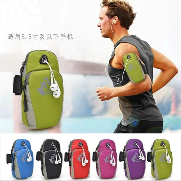 Arm band phone holder
