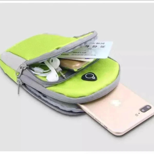 Arm band phone holder