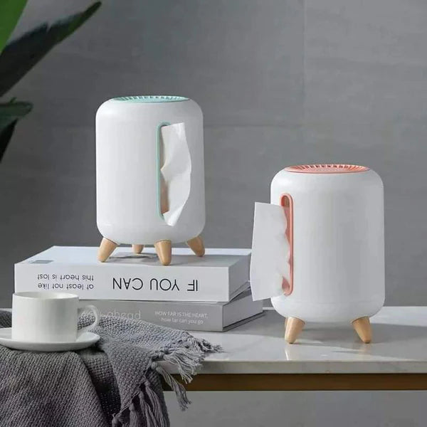 Vertical ventilation serviette or tissue holder