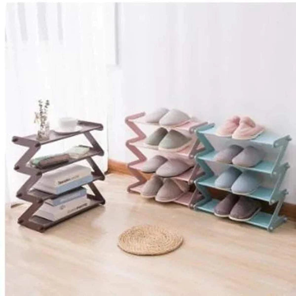 4Layer Mini shoe rack in pink