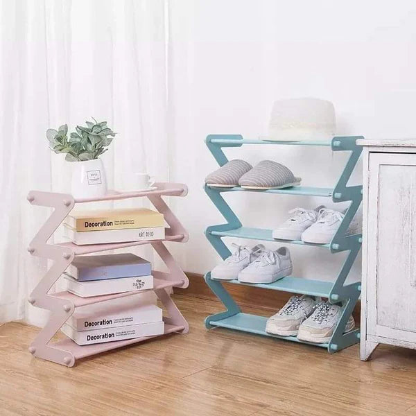 4Layer Mini shoe rack in pink