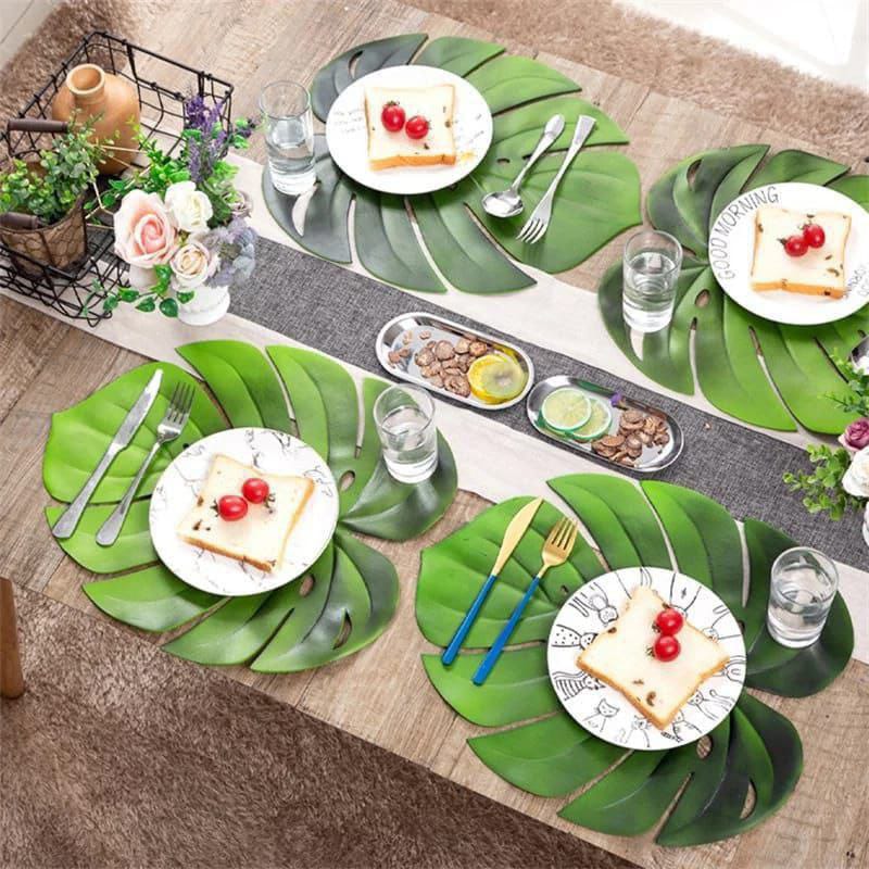 Green leaf placemats Homelux Kenya
