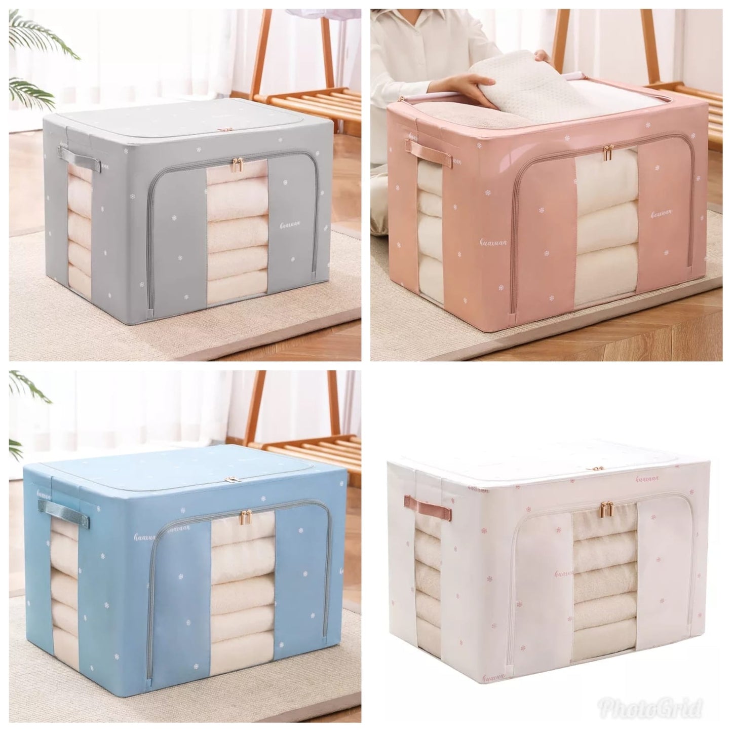Oxford Wardrobe Closet Clothes Storage Organizer Boxes