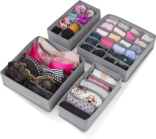 Closet Drawers Organizer Storage for Underwear, Bra, Socks and Clothes