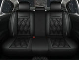 Pu Leather Waterproof Car Seat Covers With Lumber Support Pillows 5 Seater