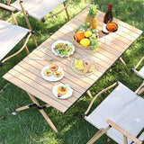 Portable Folding Table, Aluminum Alloy Camping Tables, Picnic Tables, Square Table, Roll Up Top Table, Foldable Desk for Outdoor Cooking