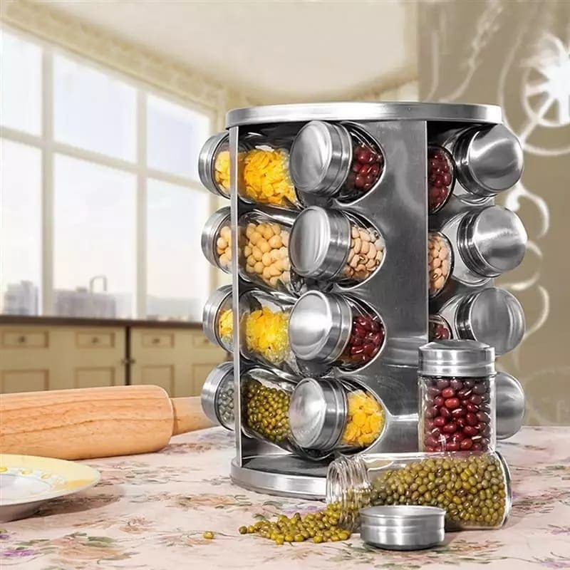 12pc rotating spice organizer