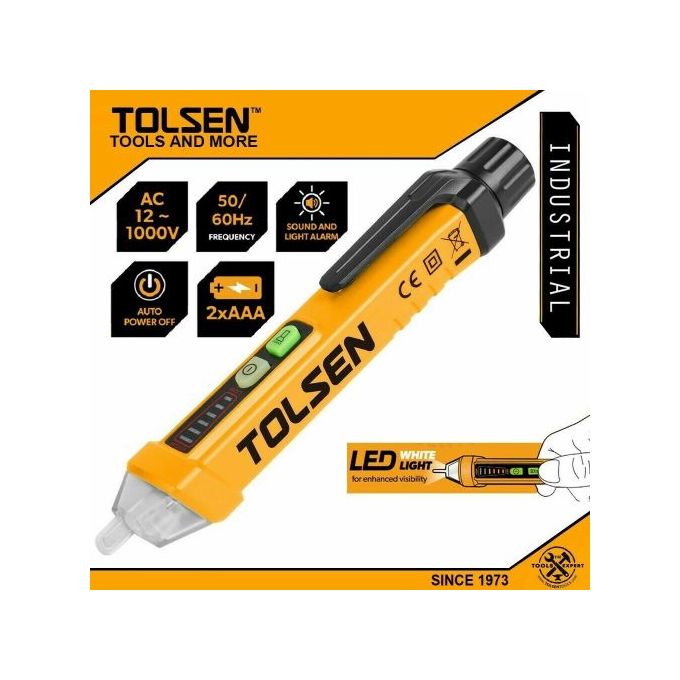 Tolsen Non-Contact AC Voltage Detector Voltage Tester 12 - 1000V