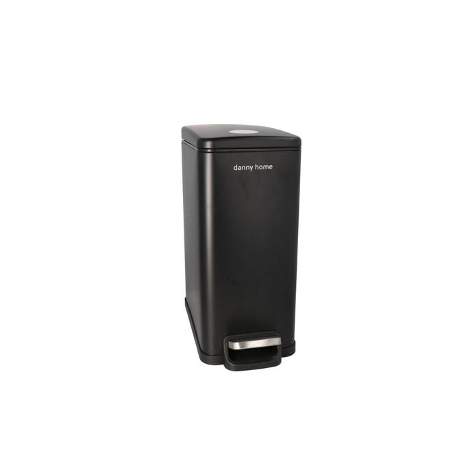Danny Home Black Pedal Bin Trash Can 10L